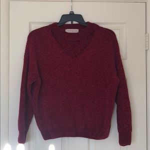 Red sweater. Like new